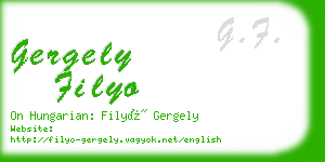 gergely filyo business card